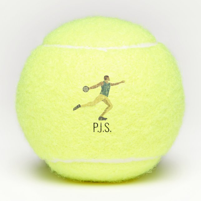 Diskusauskragen Tennisbälle (Vorderseite)
