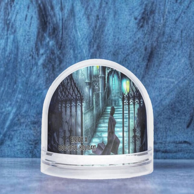 Diskussion über die Schritte Schneekugeln (This Spectre On The Steps Snow Globe, would make a haunting gift for someone's  birthday in October!)
