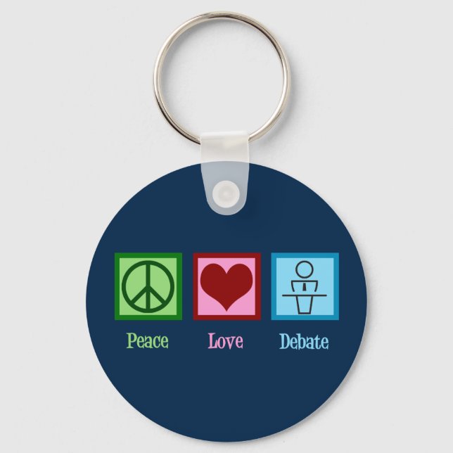Diskussionsteam für die Liebe des Friedens Schlüsselanhänger (Vorderseite)