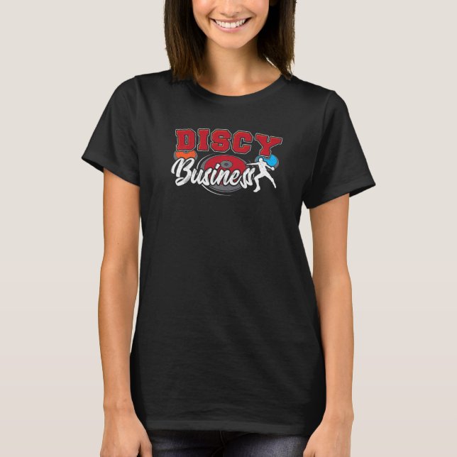 Diskusspur und Diskus-Diskus T-Shirt (Vorderseite)