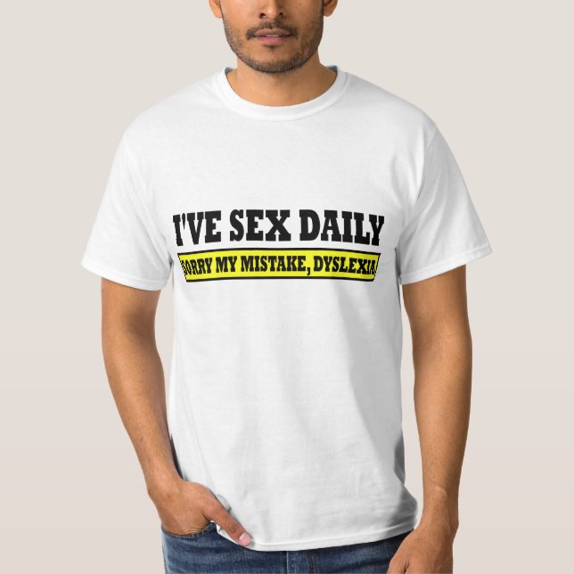 Dislektischer Witz T-Shirt (Vorderseite)