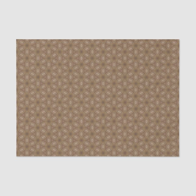 Dismal Mocha Retro Western Textur Seidenpapier (Vorderseite)