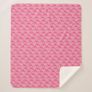 Dismal Pink Sherpa Blanket Cows Western Ranch Sherpadecke