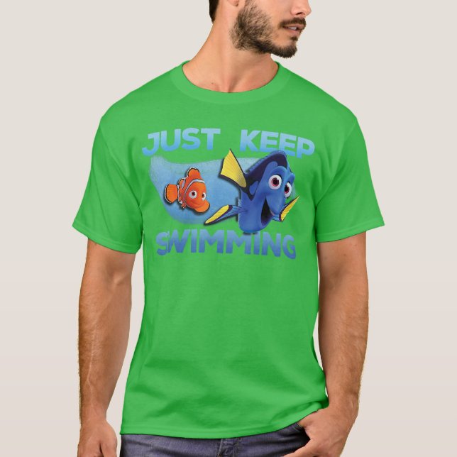 Disney Pixar Finding Dory Just Swimming With Nemo  T-Shirt (Vorderseite)