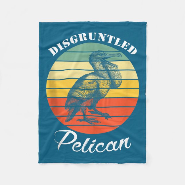 Disntled Pelican Funny Quote Tank Top  Fleecedecke (Vorderseite)