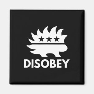 Disobey Libertarian Porcupine Resist Tyranny Gesch Magnet
