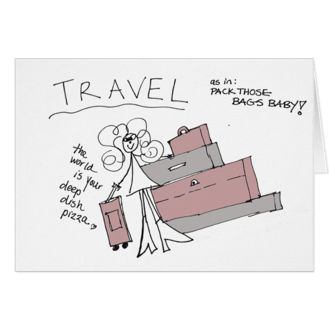 Disparaissent les cartes de Crazyhair de voyage (Devant horizontal)