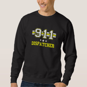 Dispatcher 911 Operator Dünne gelbe Linie Dispatch Sweatshirt
