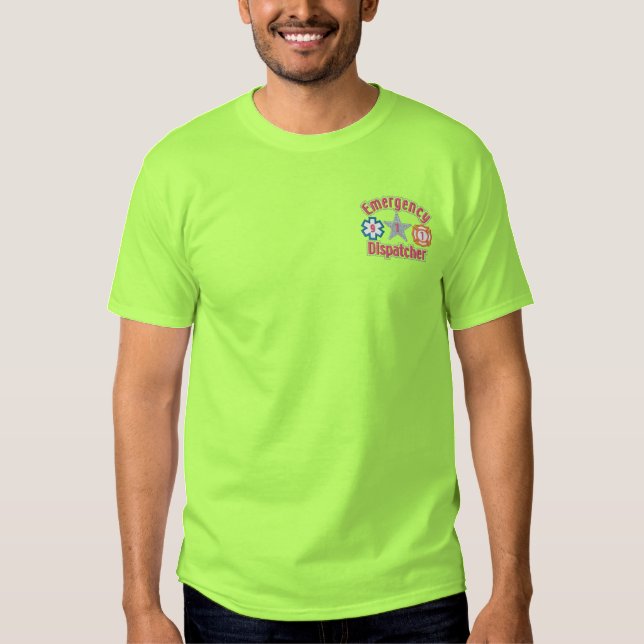 Dispatcher Besticktes T-Shirt (Vorderseite)