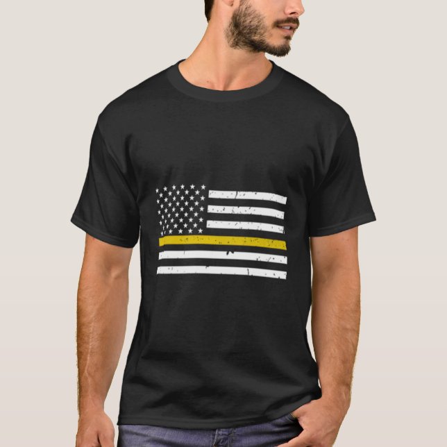 Dispatcher de ligne d'or mince 911 Sweat - shirt à (Devant)