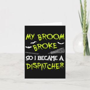 Dispatcher Halloween Kostüm Shirt Lustig Einfach F Karte