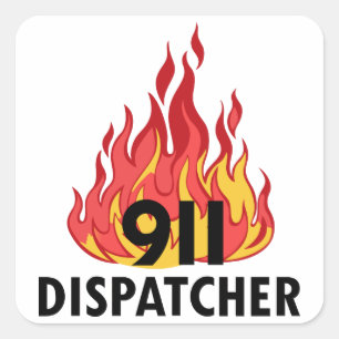 Dispatcher Quadratischer Aufkleber