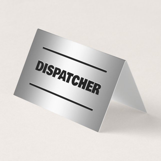 Dispatcher Scannable QR Business Card Visitenkarten (Vorderseite)