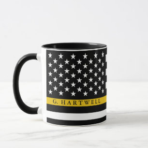 Dispatcher Styling American Flag Individuelle Name Tasse
