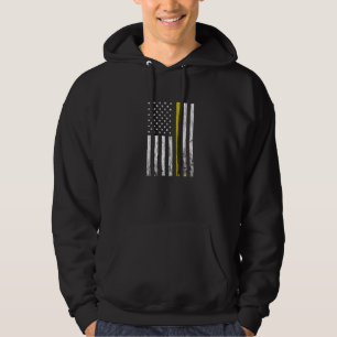 Dispatcher Vintage America dünne gelbe Linie 911 O Hoodie