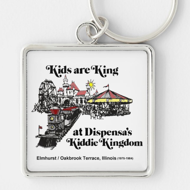 Dispensas Kiddie-Königreich, Oak- Brookterrasse Schlüsselanhänger (Vorne)