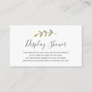 Display Babydusche Begleitkarte