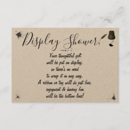 Display Bridal Polterabend Pen & Inkwell Enclo Begleitkarte