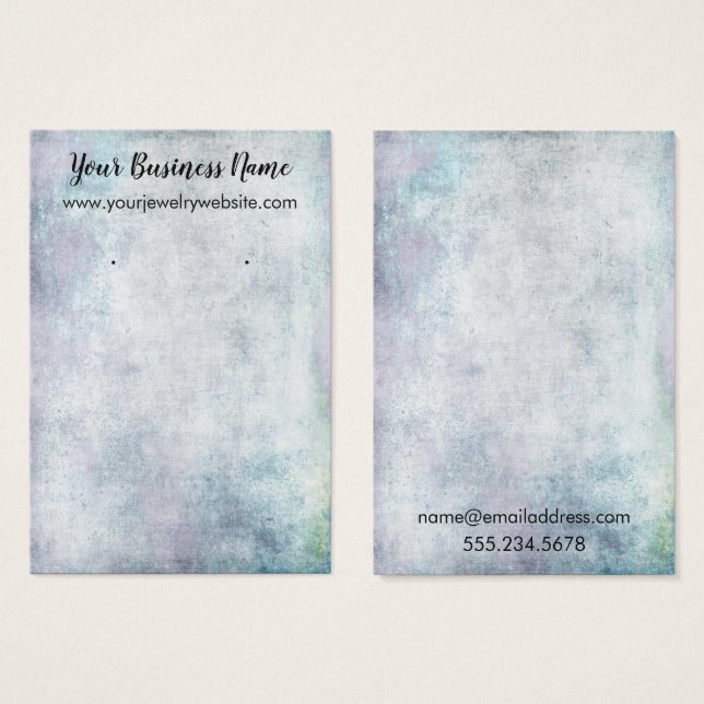 Display Cards von Pastel Vintag Grunge Earring (Vorne & Hinten)