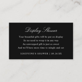 Display Dusche benutzerdefinierte Farben Schwarz-W Begleitkarte