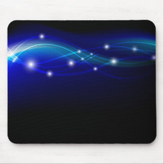 Disposition futuriste bleue de tapis de souris