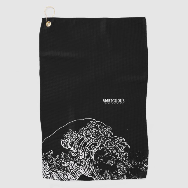 Disque ambigu Golf minimal Vague Disque Serviette (Devant)