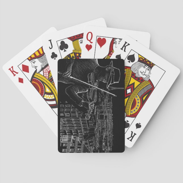 Disque de musique très Cool avec des cartes de jeu (dos)