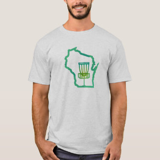 Disque le Wisconsin - T-shirt de golf de disque de