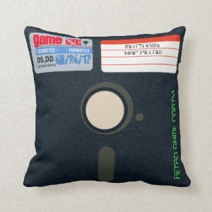 Disquette Coussin d'anniversaire du jeu rétroactif