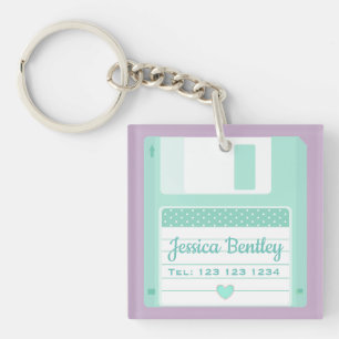 Disquette rétro Turquoise Cute Pastel personnalisé