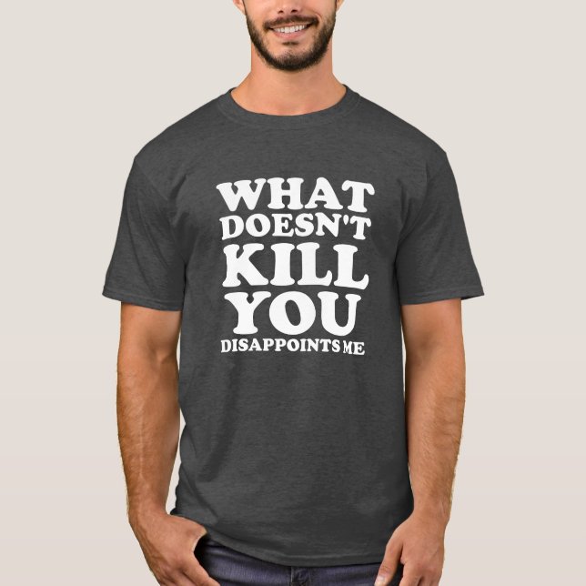 Dissapoints Me Funny Tshirt blass (Vorderseite)