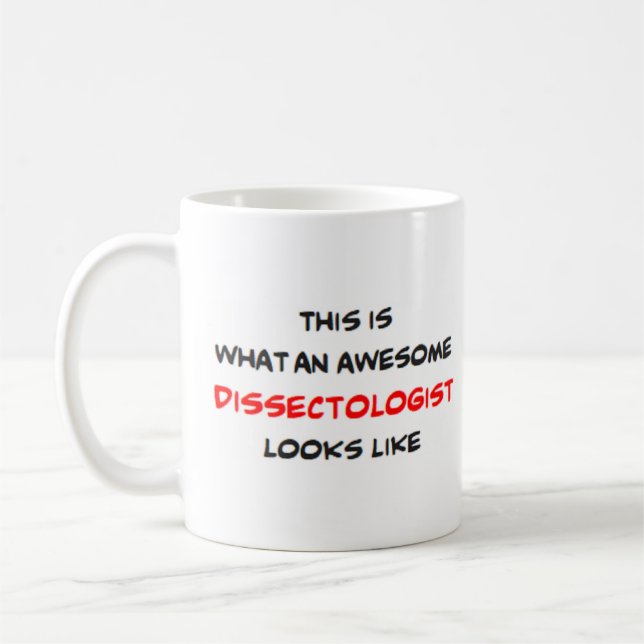 Dissektologe, phantastisch kaffeetasse (Links)