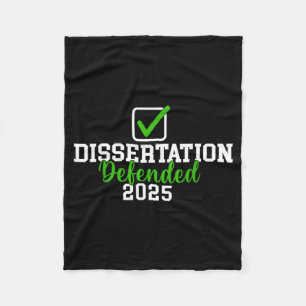 Dissertation 2025 für phd edd doktorat verteidigt fleecedecke