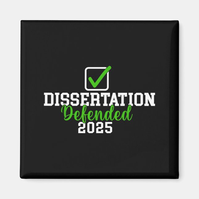Dissertation 2025 für phd edd doktorat verteidigt magnet (Vorne)
