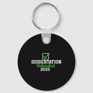 Dissertation 2025 für PhD EdD Doktorat verteidigt Schlüsselanhänger