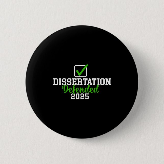 Dissertation 2025 für phd edd doktorgrad verteidig button (Vorderseite)