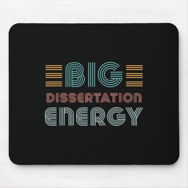 Dissertation Schreibthesis Defence Phd Doctoral C Mousepad (Vorne)
