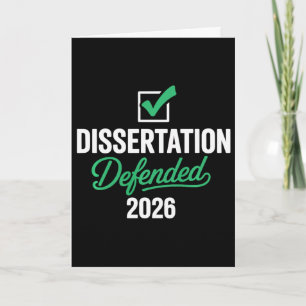 Dissertation verteidigt 2026 für PhD Edd Doktorat Karte