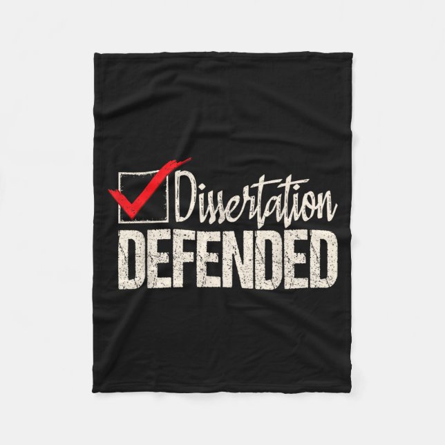 Dissertation verteidigt - Doktorand Dr. Fleecedecke (Vorderseite)