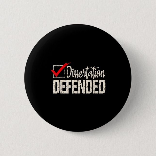 Dissertation verteidigt - Doktorand promoviert Dr. Button (Vorderseite)