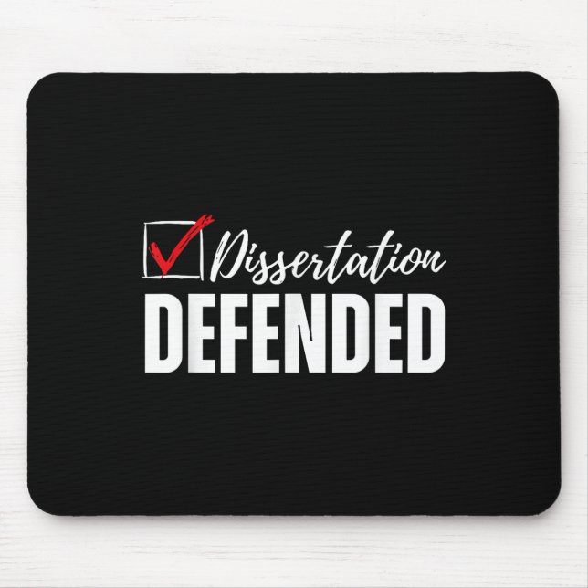 Dissertation verteidigt Phd Abschluss Funny Doctor Mousepad (Vorne)