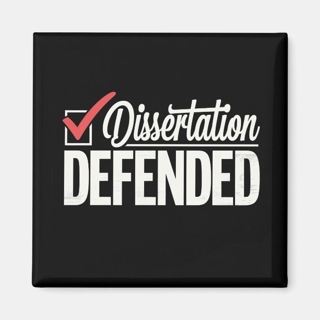 Dissertation verteidigt PhD Absolvent Abschluss Magnet (Vorne)