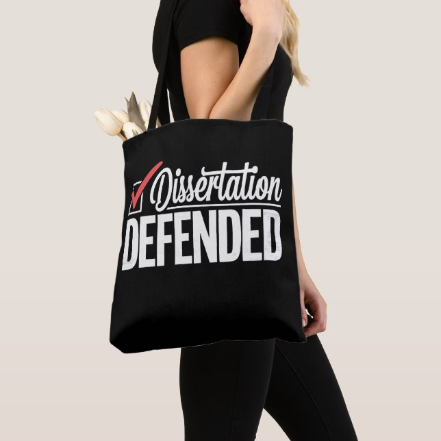 Dissertation verteidigt PhD Absolvent Abschluss Tasche (Von Nahem)
