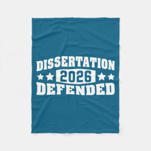 Dissertation verteidigt PhD Dr. paed Doktorgrad Fleecedecke