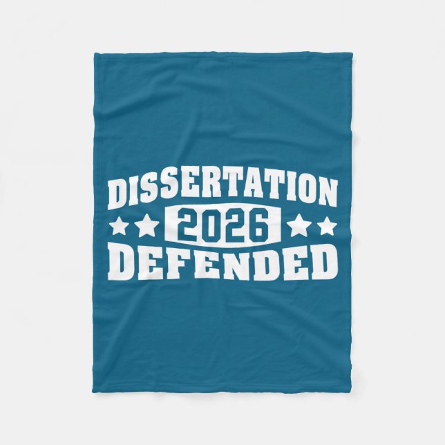 Dissertation verteidigt PhD Dr. paed Doktorgrad Fleecedecke (Vorderseite)