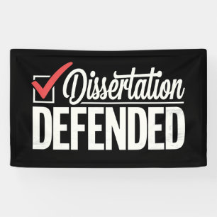 Dissertation verteidigt Promotion Abschluss Banner