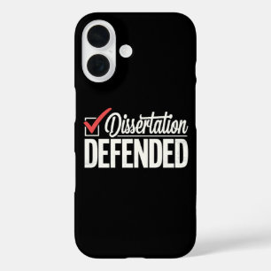 Dissertation verteidigt Promotion Abschluss iPhone 16 Hülle