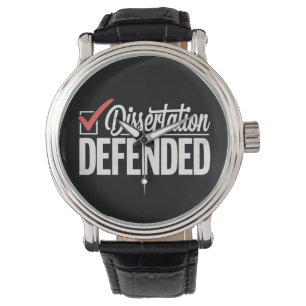 Dissertation verteidigt Promotion Doktorand Abschl Armbanduhr