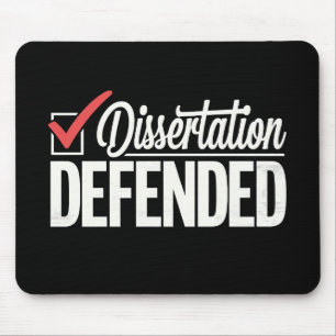 Dissertation verteidigt Promotion Doktorand Abschl Mousepad