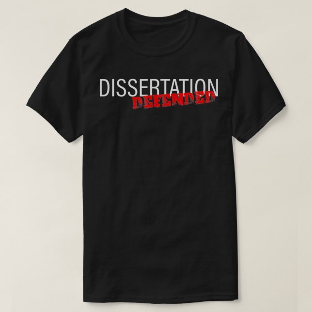 Dissertation verteidigt  T-Shirt (Design vorne)